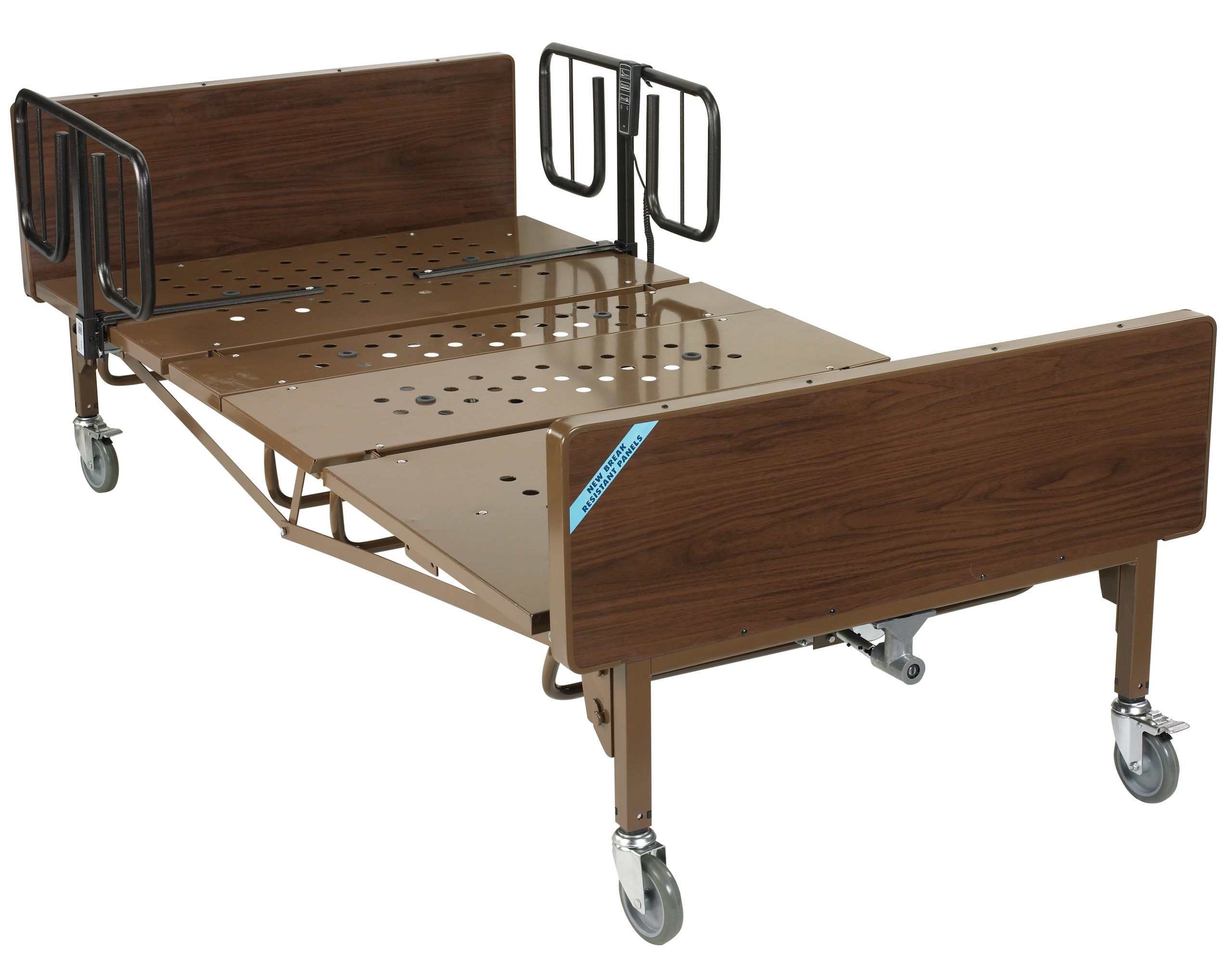 Drive Medical Full Electric 54-Wide Bariatric Hospital Bed with T Rails