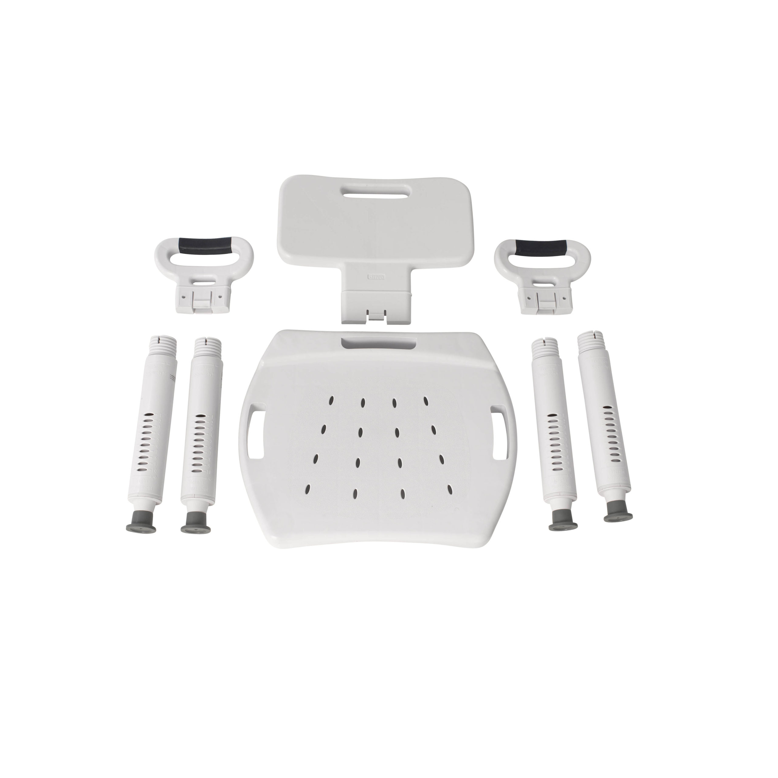 Drive Medical Premium Series Shower Chair with Back and Arms - Image 4