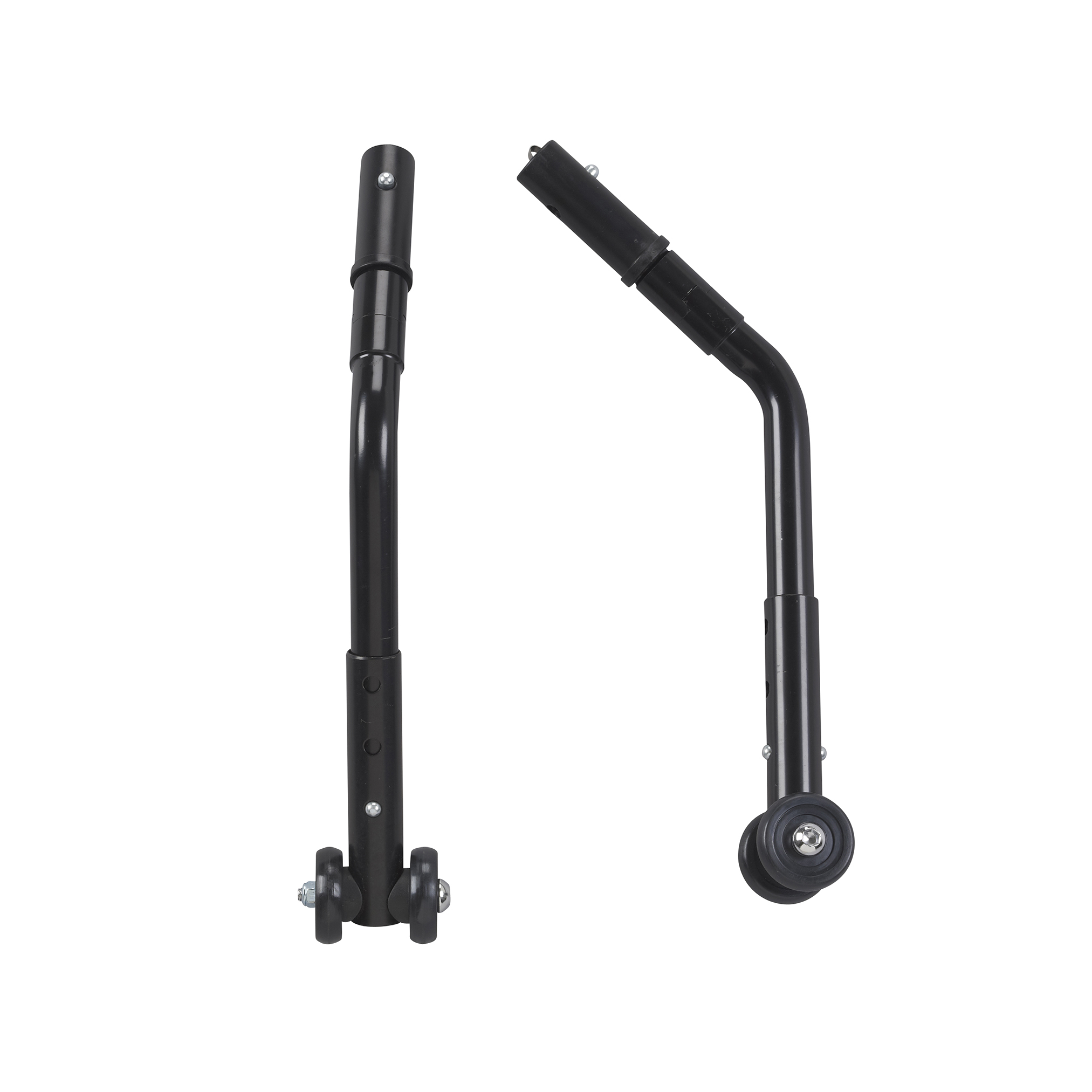 Drive Medical Adjustable Universal Wheelchair Anti Tipper with Wheels - Black - 1 Pair