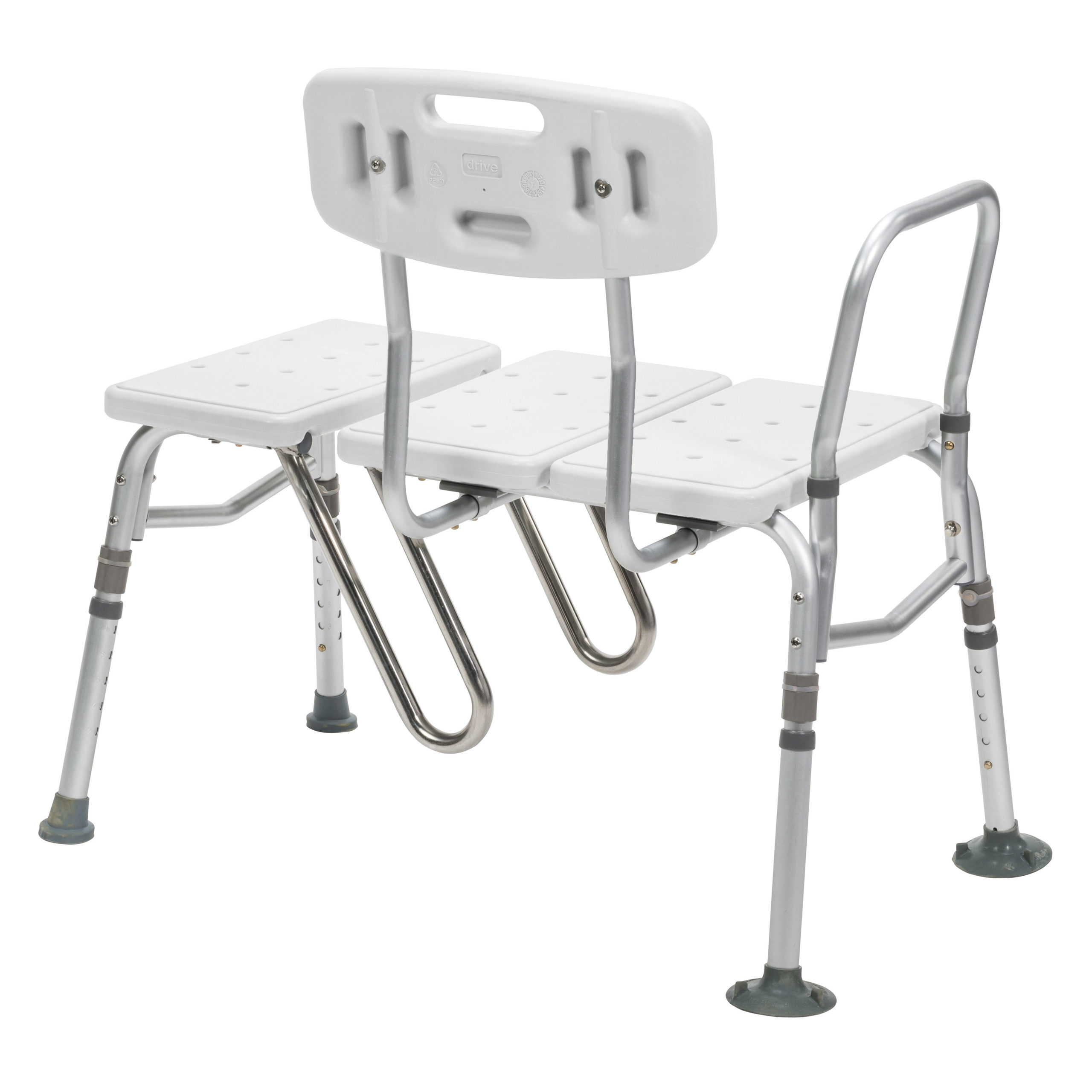 Drive Medical Splash Defense Transfer Bench with Curtain Guard Protection - Image 10