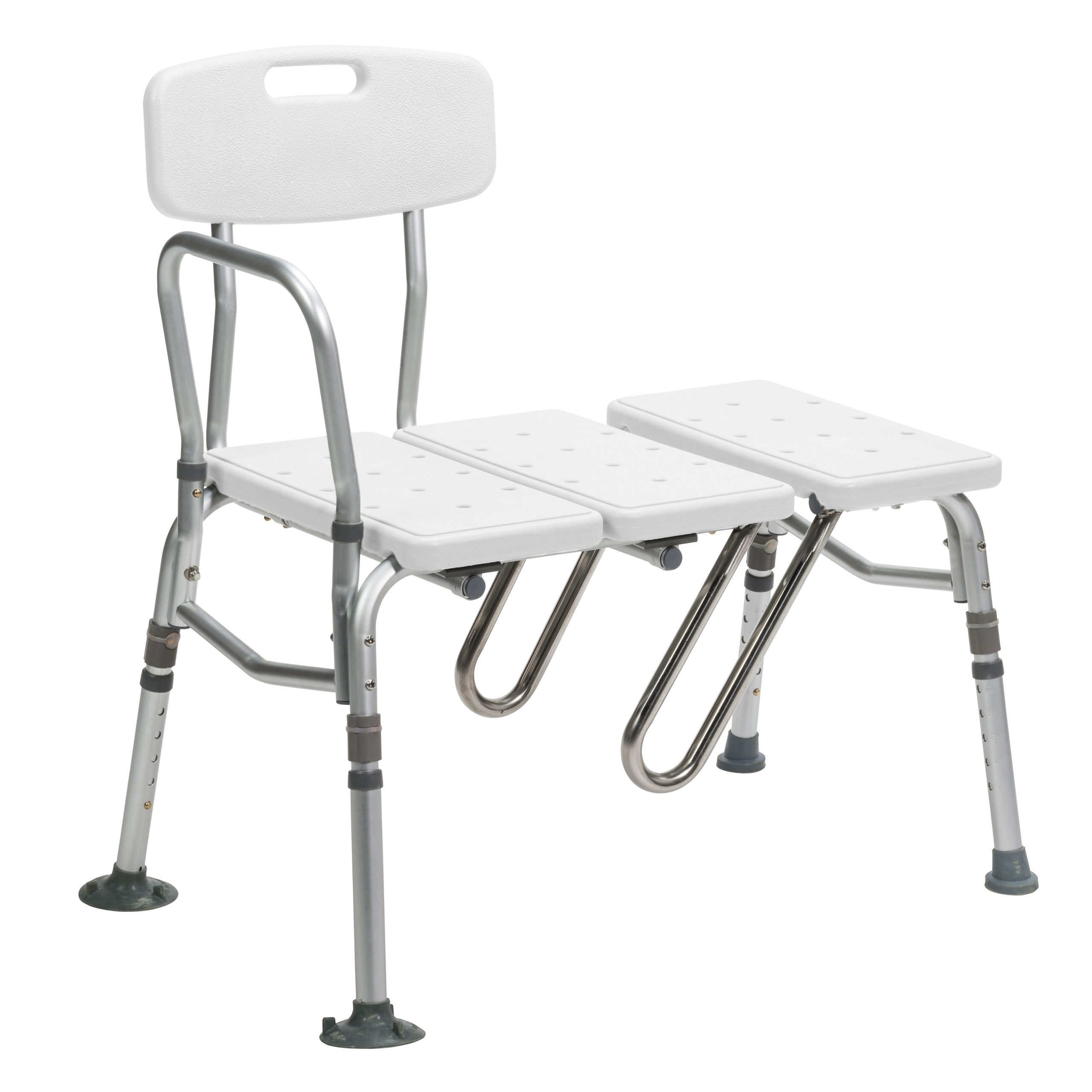 Drive Medical Splash Defense Transfer Bench with Curtain Guard Protection - Image 2