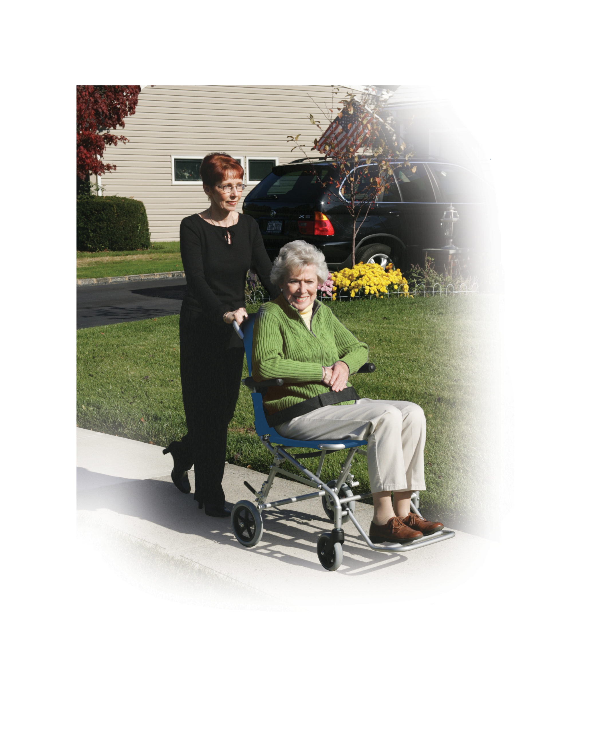 Drive Medical Super Light Folding Transport Wheelchair with Carry Bag - Image 4