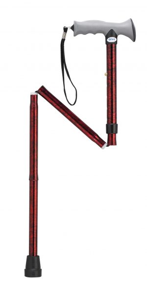 Drive Medical Adjustable Lightweight Folding Cane with Gel Hand Grip
