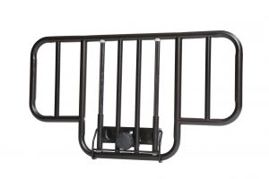 Drive Medical No Gap Half Length Side Bed Rails with Brown Vein Finish - 1 Pair