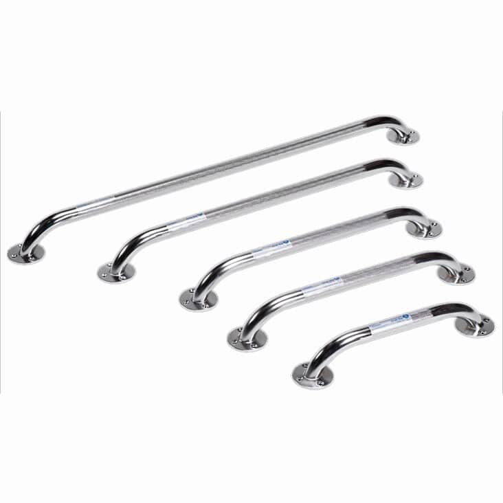 Dynarex Rotating Flange Knurled Chrome Grab Bars