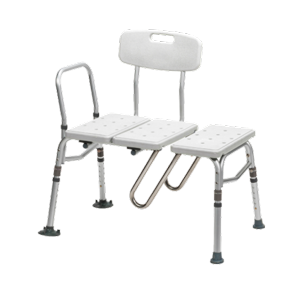 Drive Medical Splash Defense Transfer Bench with Curtain Guard Protection
