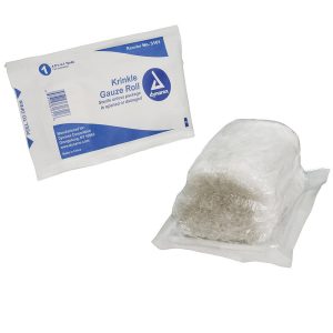 Dynarex Sterile 4.5" X 4.1 Yd Krinkle Gauze Rolls