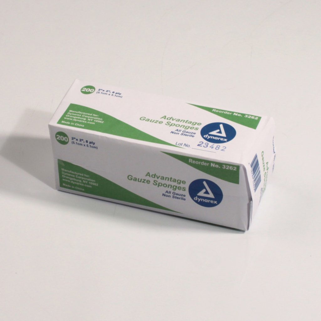 Advantage 2" X 2" Non-Sterile 8-Ply Surgical Sponges