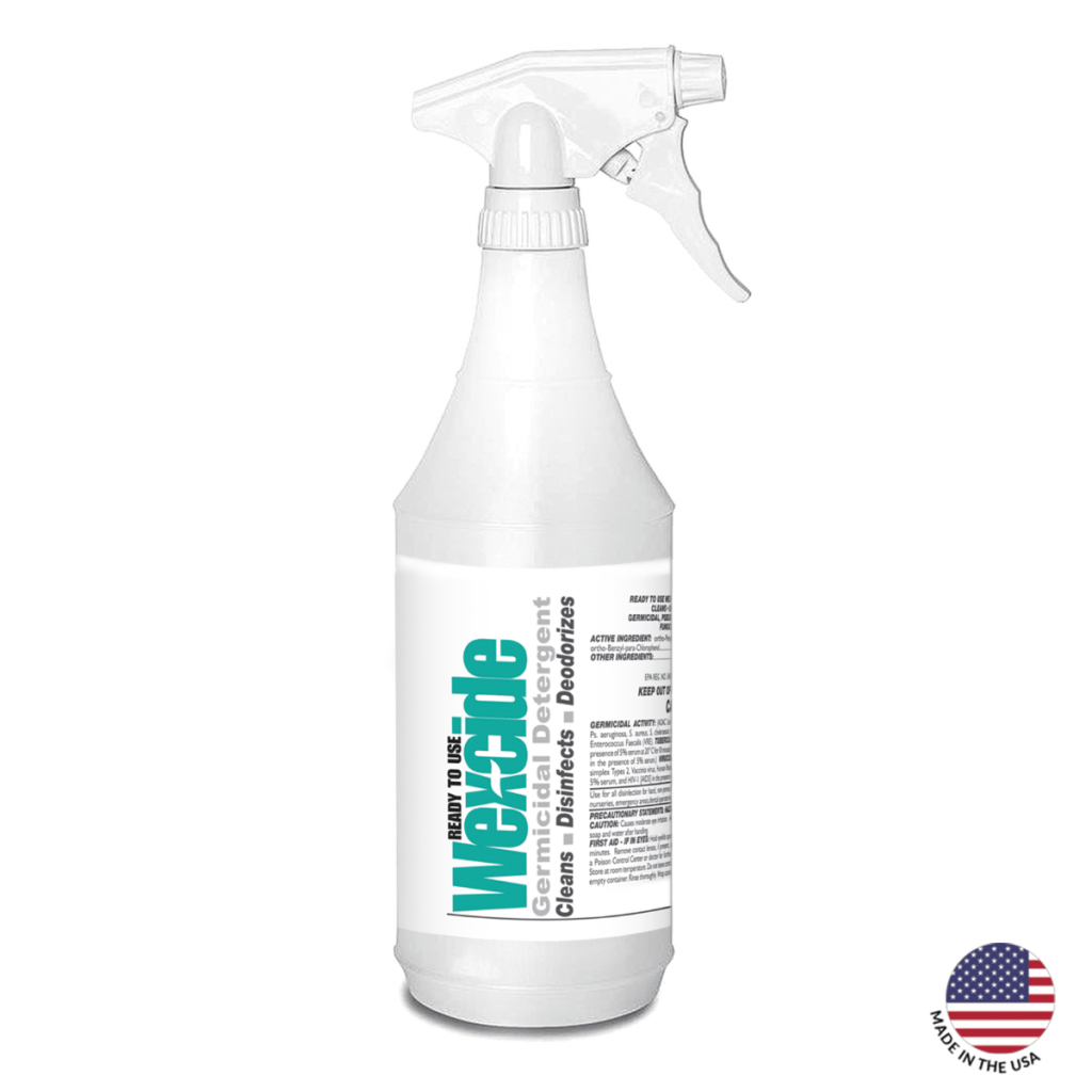 Wex-Cide Healthcare Germicidal Disinfectant Cleaner, 32oz Bottle - Case Of 12